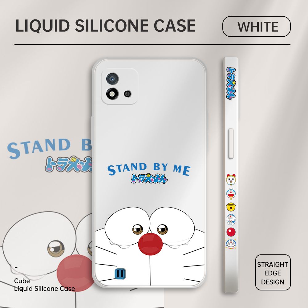 ZeroQiQi for Realme C20A Case Cartoon Weeping Cat Phone Cover Soft Full Lens Protection Casing Ultra Thin Soft Liquid Silicone Phone Cases
