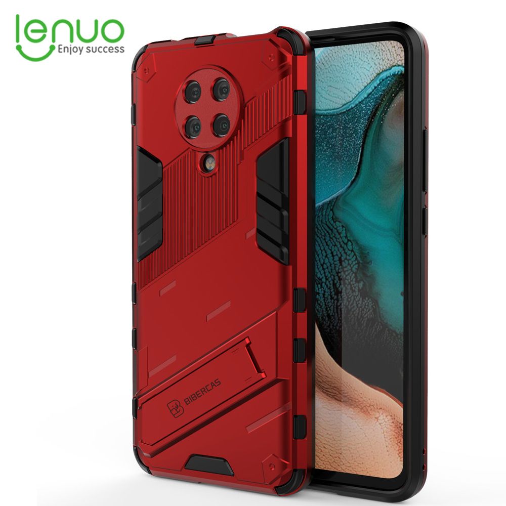 Lenuo Punk-Casing For Xiaomi Redmi K30 Pro / Poco F2 Pro Back Cover Eight-Color Anti-Fall And Anti-Slip Phone Bracket Lens Protection Cover Lovers Case