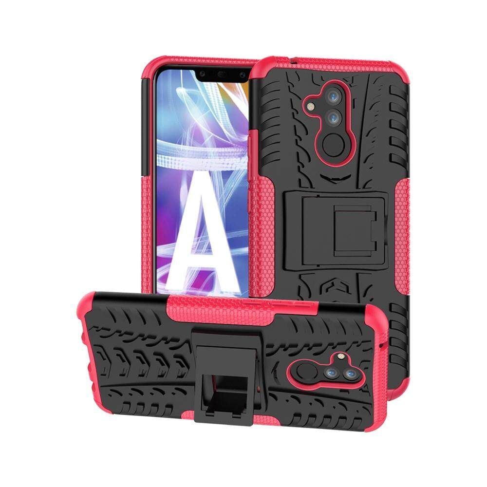 For Huawei Mate 20 Lite Dual Layer Heavy Duty Armor Tough Hybrid Shockproof Stand Protective Case Cover