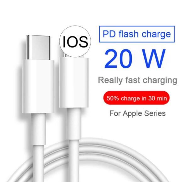 Apple iPhone 20W fast data line type-c to lighting for PD adapter