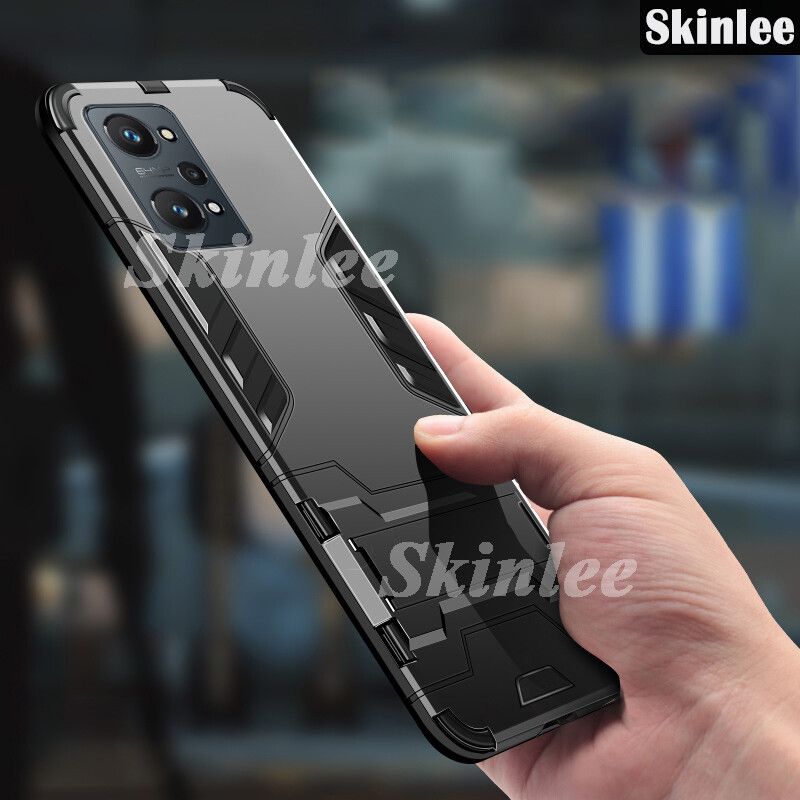 Skinlee Phone Case Realme GT NEO 2 Case Silicone Iron Man Armor Cover for Realme GT NEO2 Back Cover Full Protection Housing Cases Casing