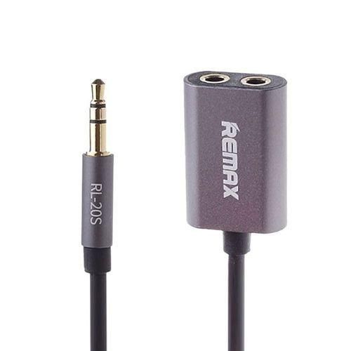 Remax RL-S20 Audio Sharing Cable - Charcoal Black