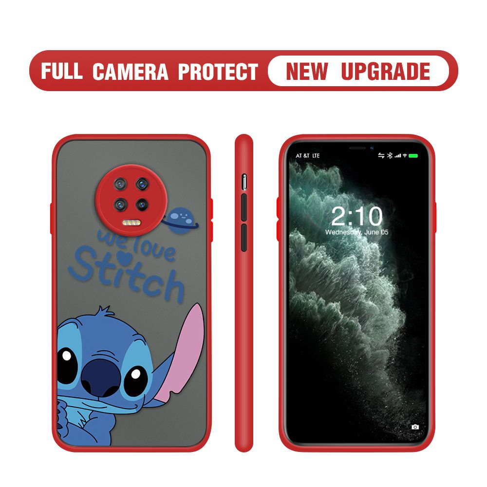 Hontinga for Infinix Note 7 Case Cute Cartoon Cases Edge Frosted Transparent Phone Cover