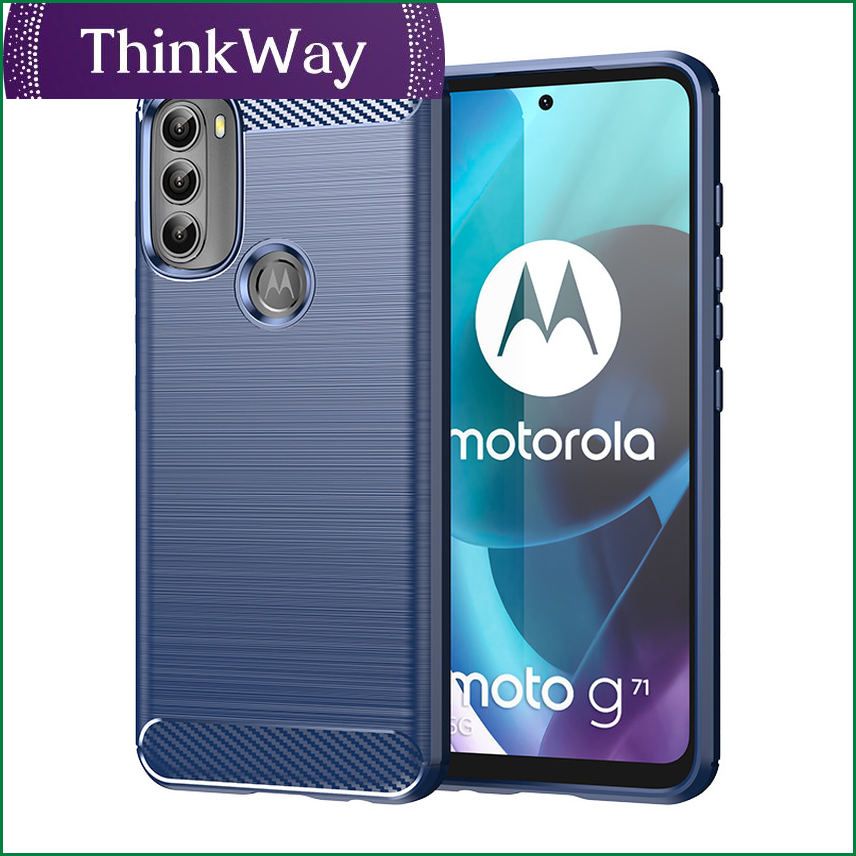 Carbon Fiber Cover Shockproof Phone  For Motorola Moto G9 Plus Play G8 E6 E5 G6 G7 Play Plus One Macro Action E6s Bumper Case