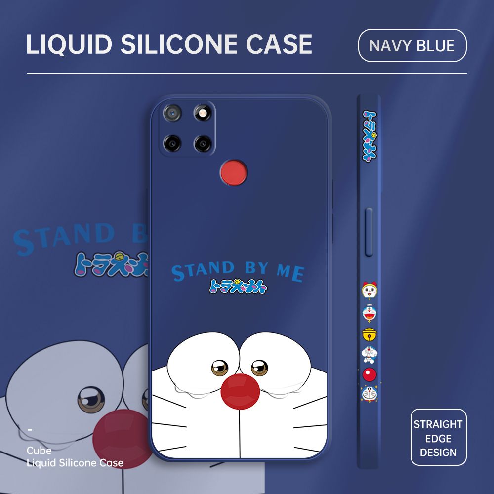 ZeroQiQi for Realme Narzo 30A Case Cartoon Weeping Cat Phone Cover Soft Full Lens Protection Casing Ultra Thin Soft Liquid Silicone Phone Cases