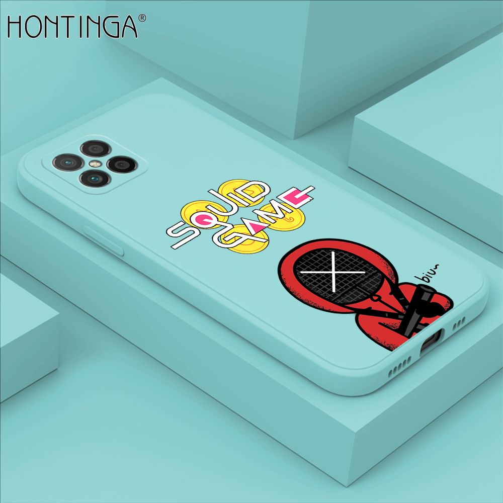 Hontinga for Huawei Nova 8 SE Case Fashion Cartoon Electric Baton Judge Role Phone Cover Square Liquid Silicone Trend Phone Case