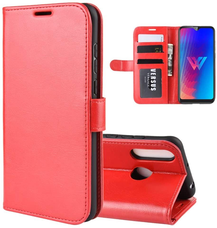 for LG W30 Case, Magnetic Full Body Protection Shockproof Flip Leather Wallet Case Cover with Card Slot Holder for LG W30 Phone case