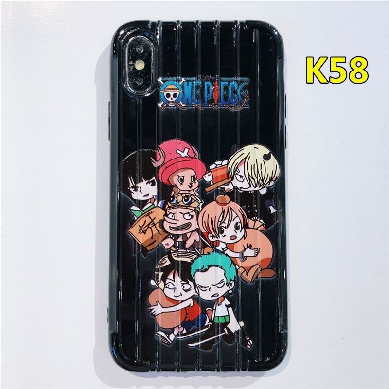 ️ Anime Character Pattern Case VIVO V19 Y11 Y15 Y20 Y17 Y91 Y12 Y91C Y91i Y50 Y30 Black Suitcase Case VIVO Y93 Y95 Y20i Y30i Y20S Y12i Y70 Y90 U10 Y1S