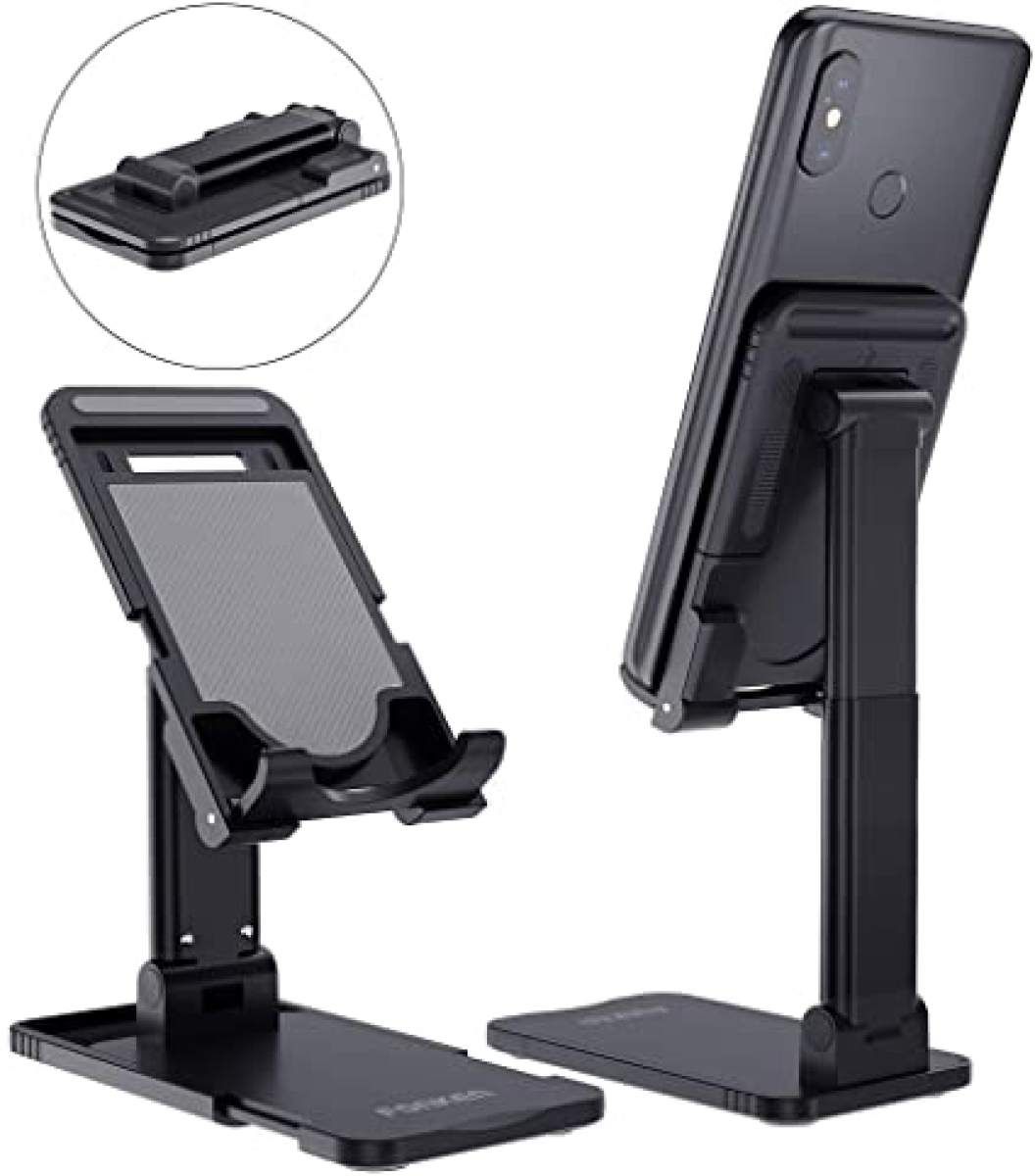 Folding Desktop Phone & Tab Stand-Black