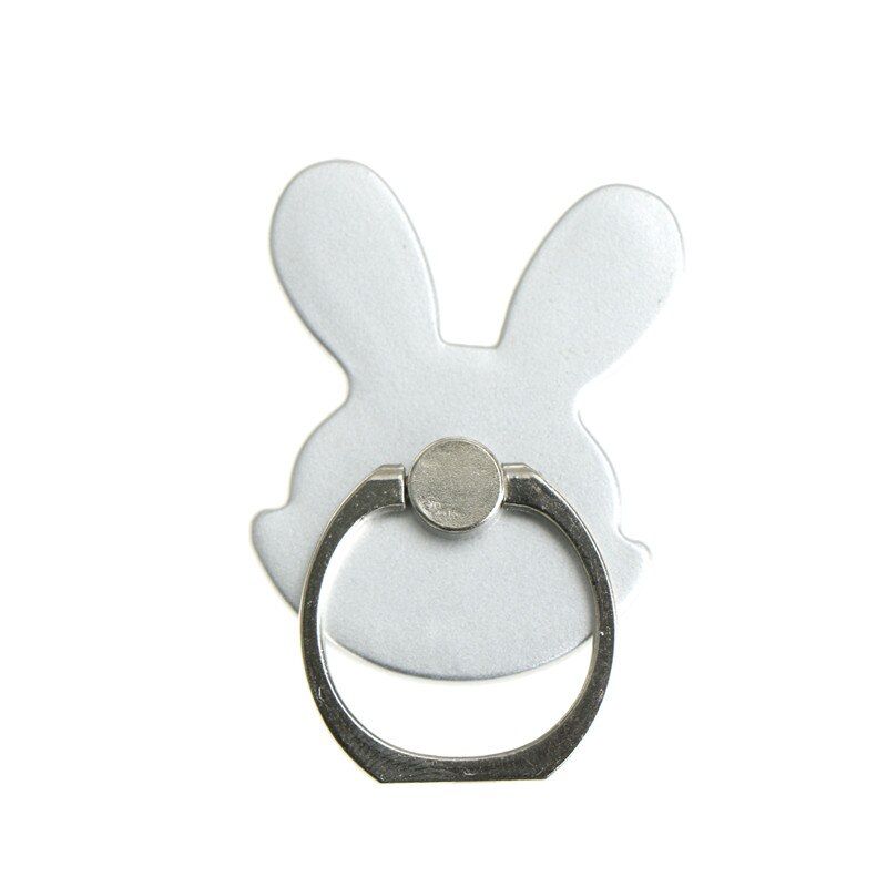 Rabbit Design Phone Holders 360 Degree Metal Finger Ring Mobile Phone Smartphone Stand Holder For IPhone For Samsung