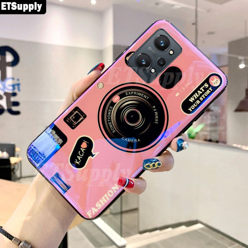 ETSupply Phone Case Realme GT NEO2 Phone Cover Camera Cute Cartoon Couple Soft Cases Realme GT NEO 2 Silicone Back Cover