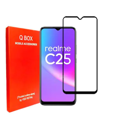 21D Tempered Glass Screen Protector For Realme C25