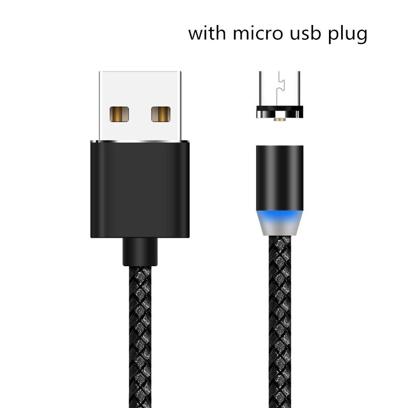 SUNPHG Magnetic Micro USB Charger Cable Type C Charging Wire for iPhone x xr oneplus 6t Samsung s9 Microusb Cord Mobile Phone