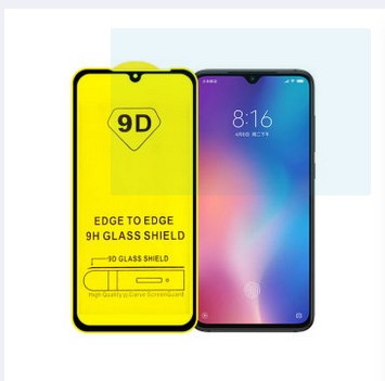 For Mi Redmi Note-8/9D Tempered Glass Protector-Black