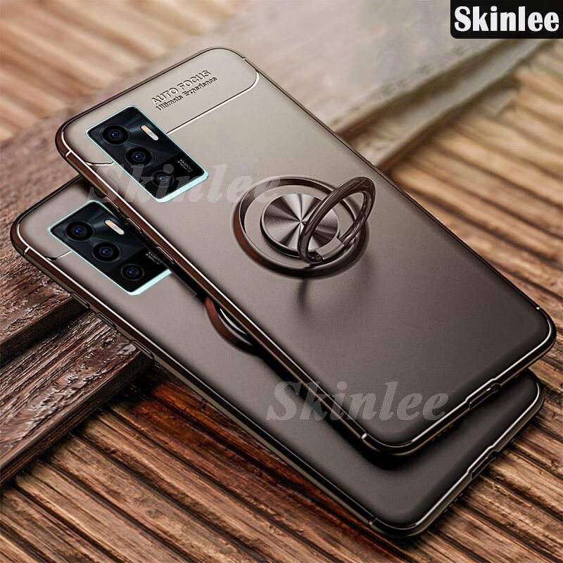 Phone Cases VIVO V23E Magnetic Finger Ring Holder 360 Degree Rotation Car Holder for VIVO V23E Back Cover