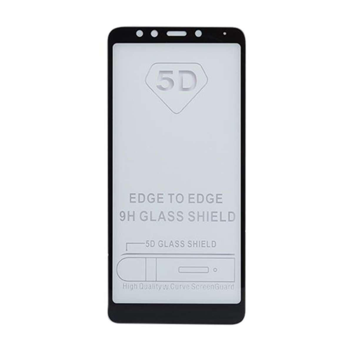 5D Tempered Glass Screen Protector for Xiaomi Redmi 5-Black