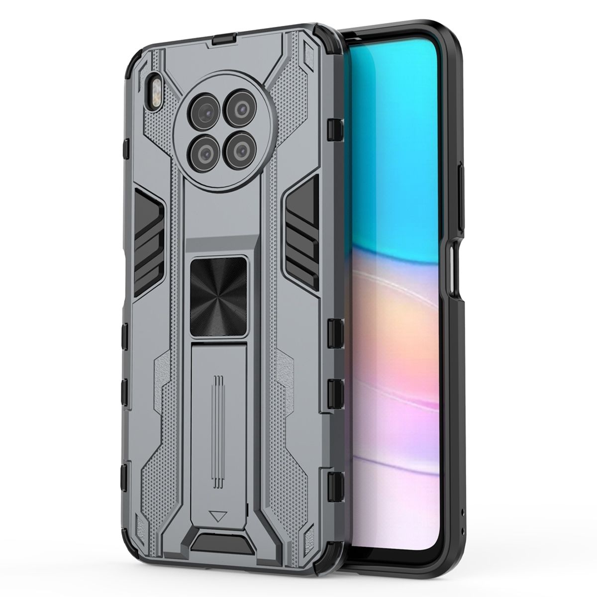 For Huawei nova 8i Supersonic Design Invisible Bracket [Support Magnetic Car Mount] Protective Case Cover