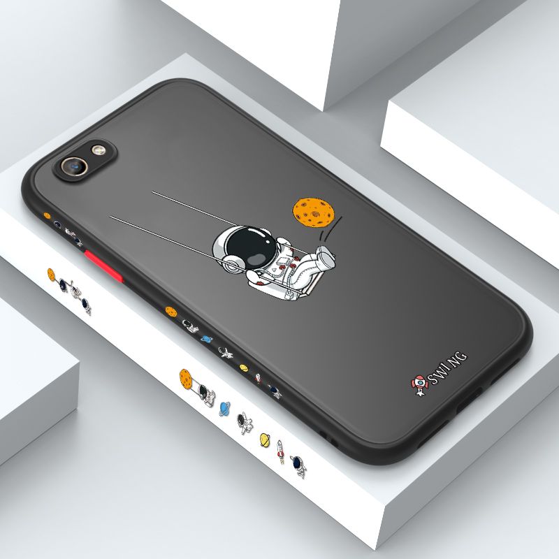 ZeroQiQi for OPPO F1S Case Astronaut Swinging Side Printing Cover Frosted Ultra Thin Protective Anti Fall Phone Case