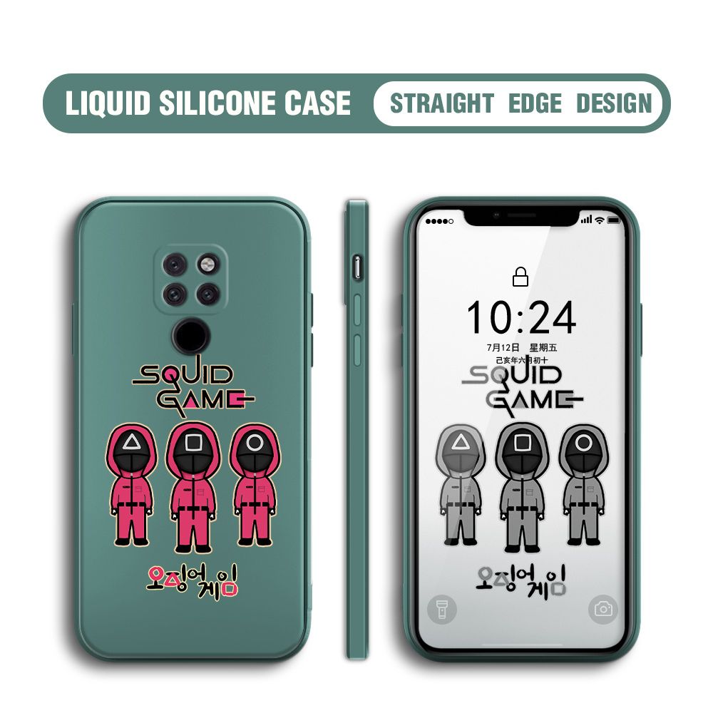 UCUC for Huawei Mate 20 Case Trend Cartoon Korean Squid Phone Cover Liquid Silicone Case Phone Protective Case
