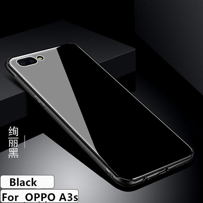 Glass Back Case for Oppo A3S