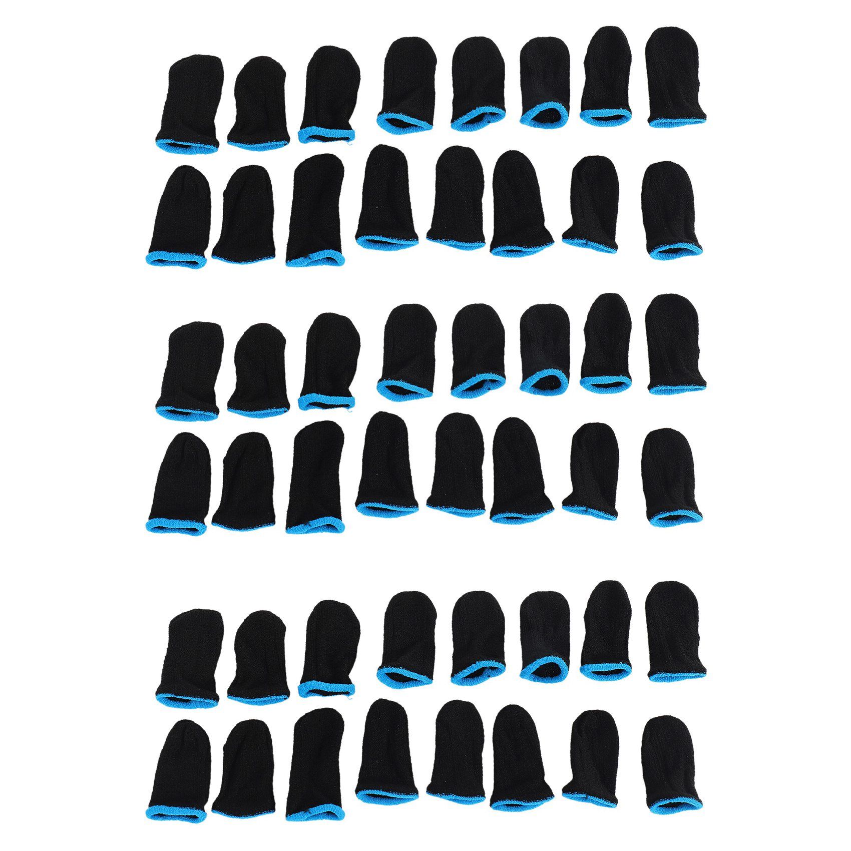 18-Pin Carbon Fiber Finger Sleeves For PUBG Mobile Games Press Screen Finger Sleeves(48 Pcs)