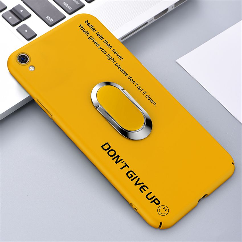 lthmy Ultra-thin Colorful Matte Hard PC Phone Case For OPPO R9 / F1 Plus / F1 + Magnetic Stand Cute Frosted Cover