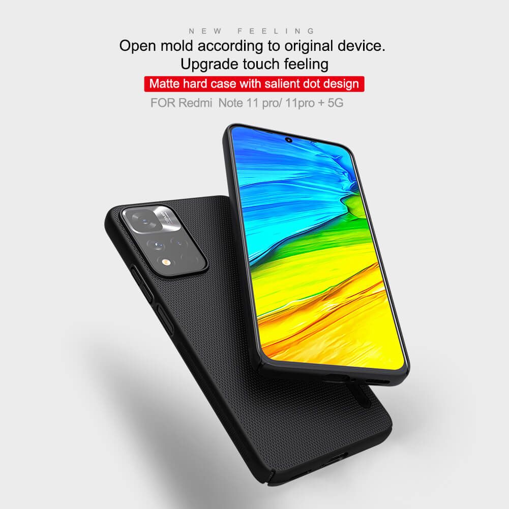 For Xiaomi Redmi Note 11 Pro 5G / Redmi Note 11 Pro Plus 5G / Redmi 11 Pro+ 5G Nillkin Super Frosted Shield Hard Pc Salient Dot Design Matte Case Back Cover - Phone Back Cover - Phone Back Cover