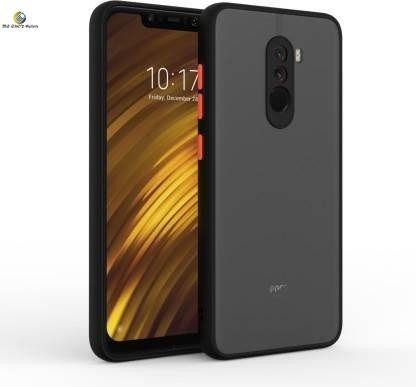 Pocophone F1 Soft Silicone Bumper Luxurious Translucent Smoky Matte Shockproof Back Cover Case - Phone Back Cover