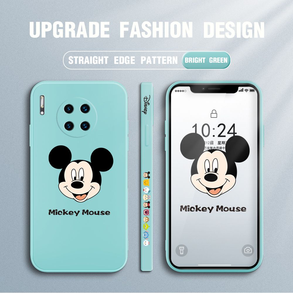 FHKL for Huawei Mate30 Pro Back Cover Mickey Mouse Head Hortrait Side design Soft Case Multicolor Liquid Silicone Phone Cases