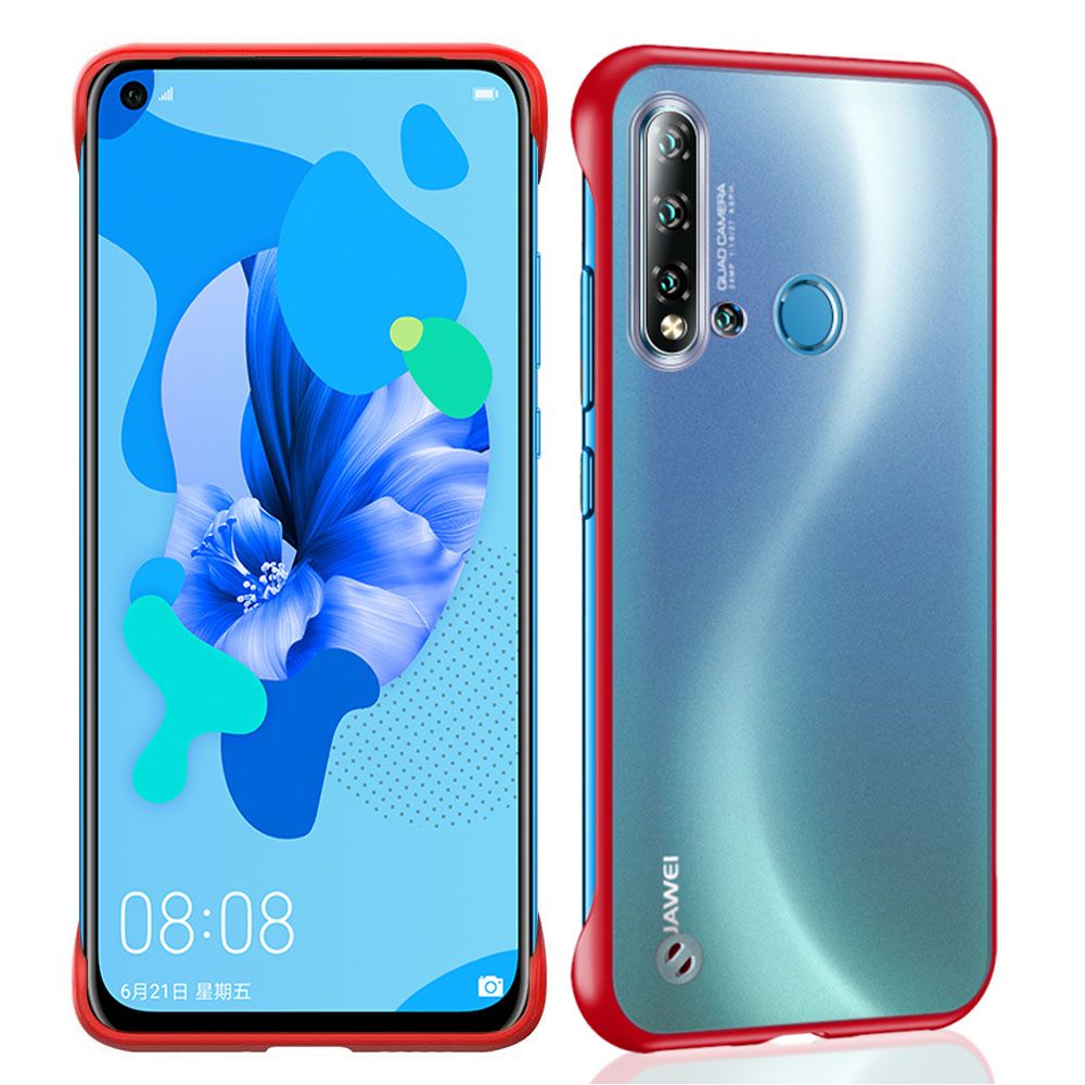 For Huawei Nova 5i Slim Translucent Hard Back Matte Skin Soft TPU Bumper Corners Shockproof Case Cover