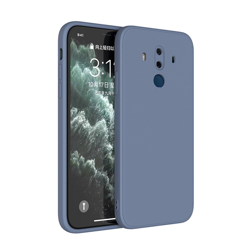 Square  Silicone Case for Huawei Mate 9 10 Pro Camera Protective Cute Phone back cover Mate9 Mate10 10Pro fundas