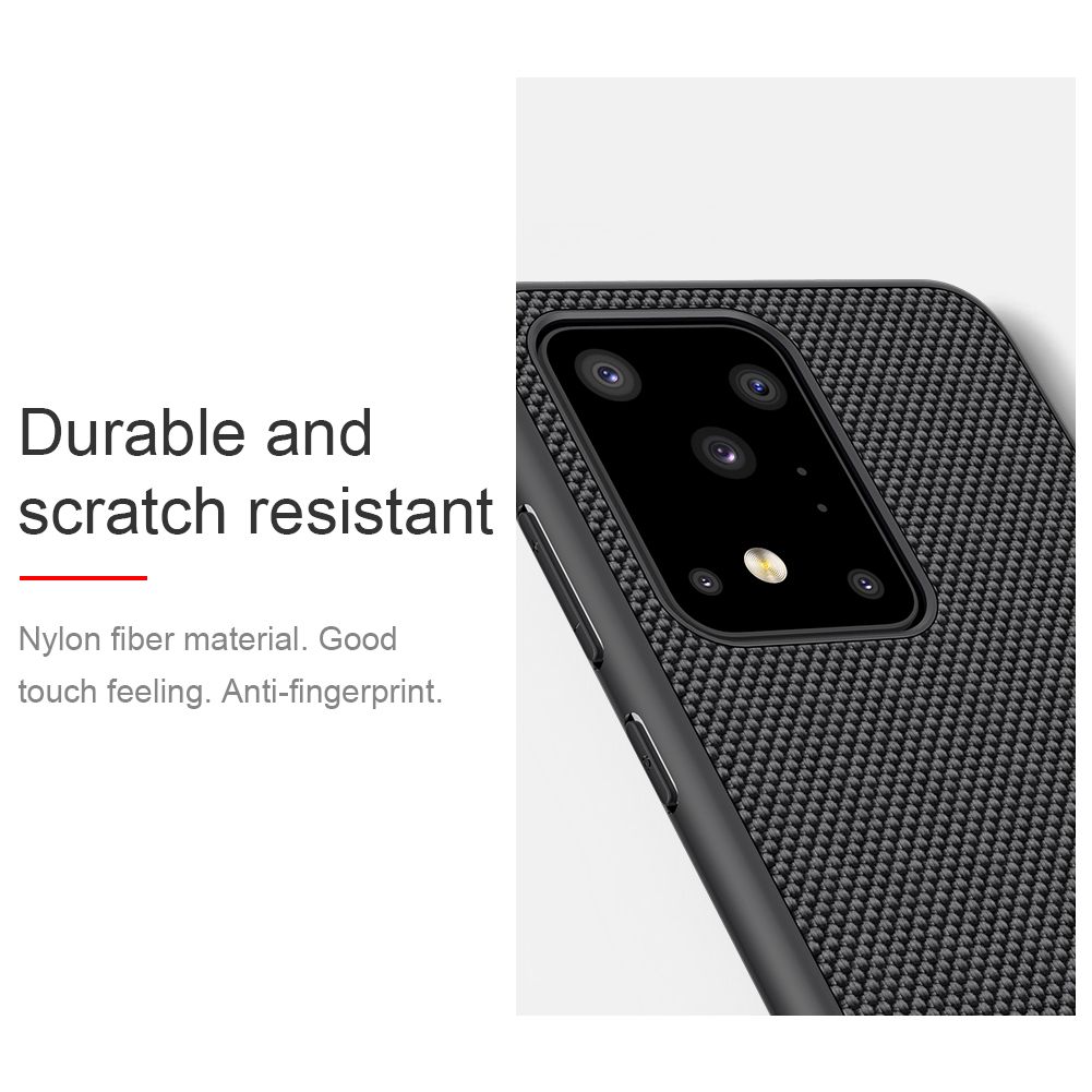 Nillkin Nylon Case Samsung Galaxy S20 Ultra 5G - Textured TPUPC Durable Non-slip Thin Fiber Back Cover