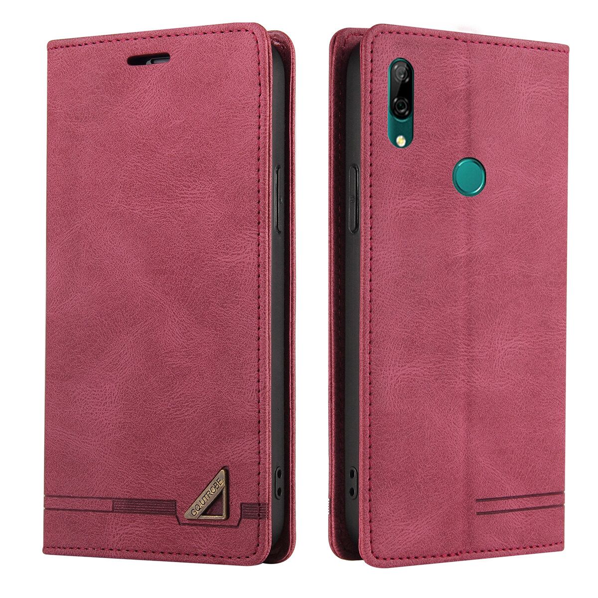 Retro Leather Wallet Foldable Built-in Card Slot and Magnetic Closure Protective Cover For Huawei Y7p / Huawei P40 Lite E Phone Cover Case