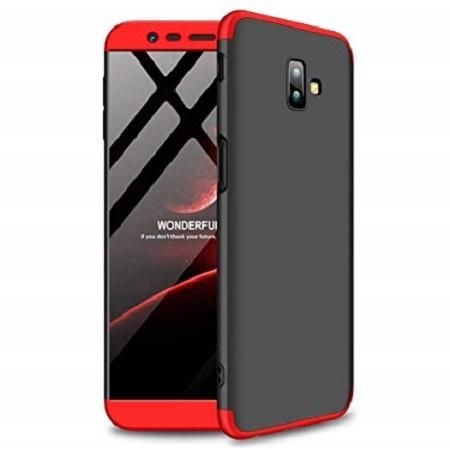 Samsung J6 Plus 360 Degree GKK Phone Back Cover - Black & Red