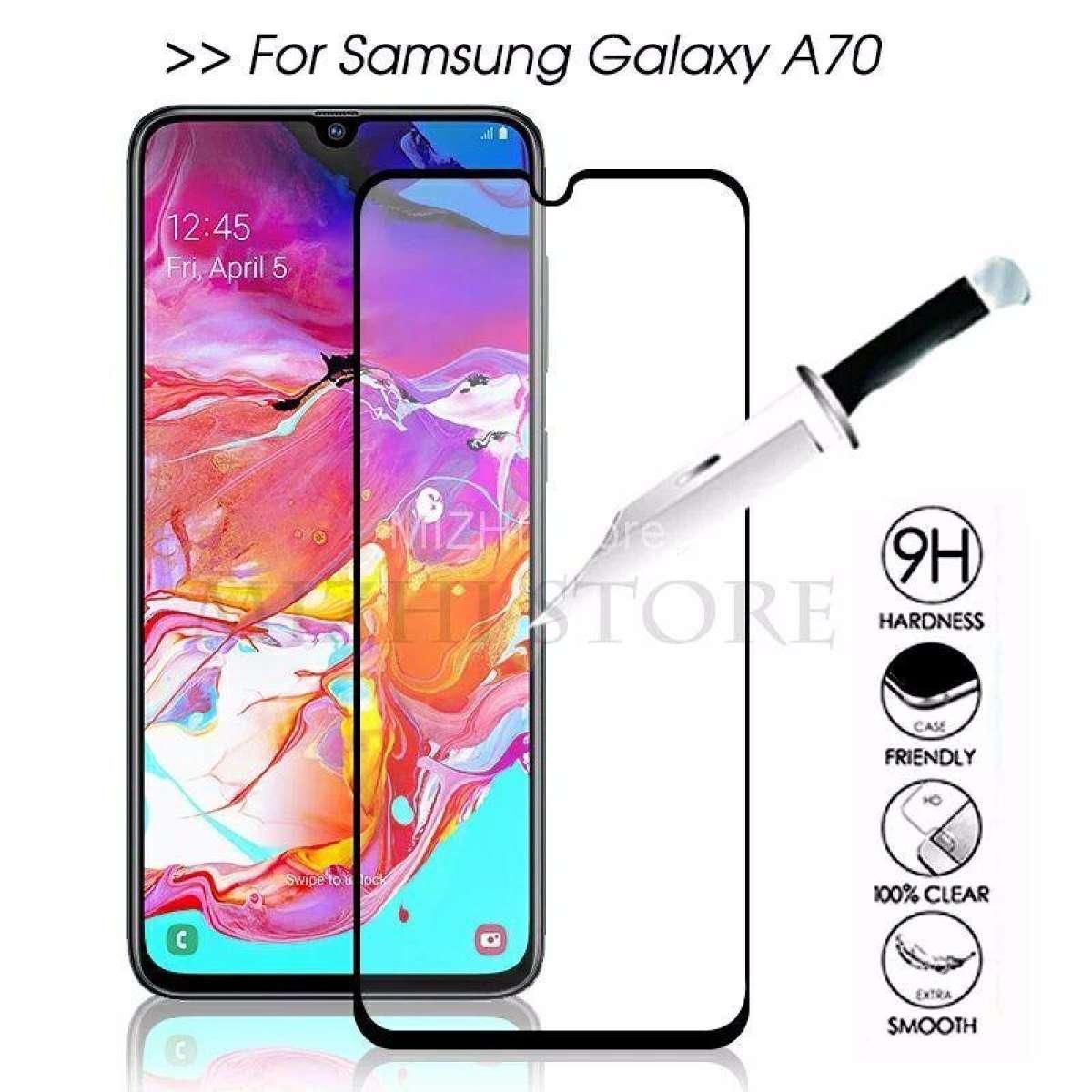 Samsung Galaxy A70 - 11D Tempered Glass Screen Protector - Transparent