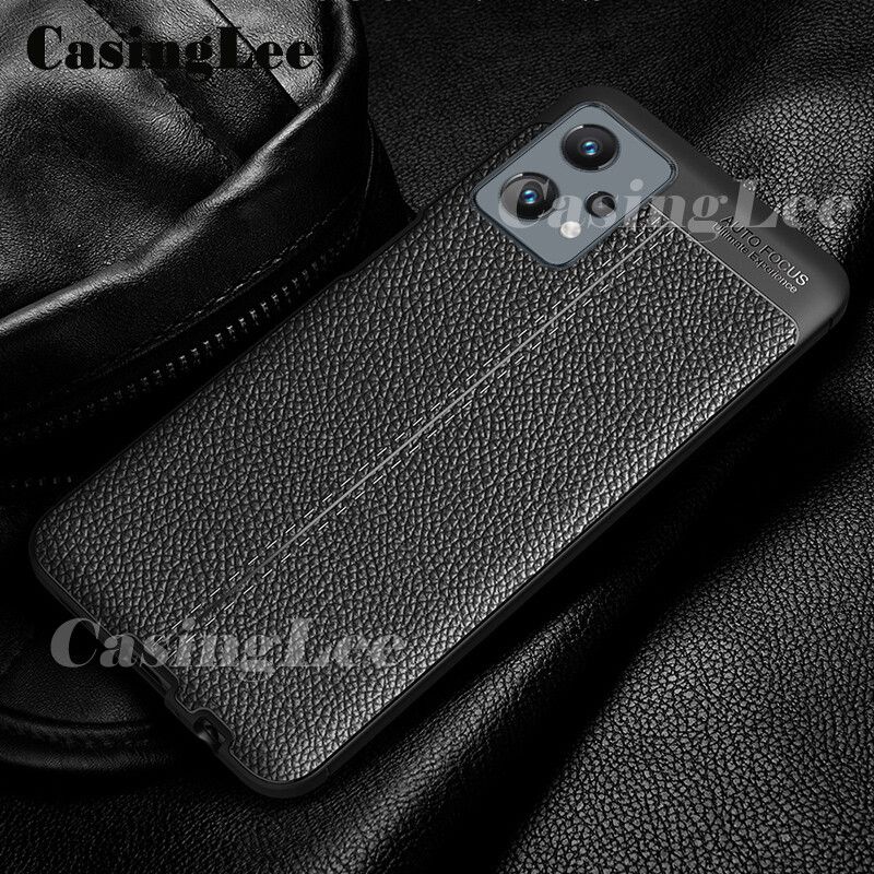 Casinglee For Realme 9 Case for Silicone Litchi Pattern PU Leather Shockproof Back cover Realme9 Phone casesFor girls and Boys