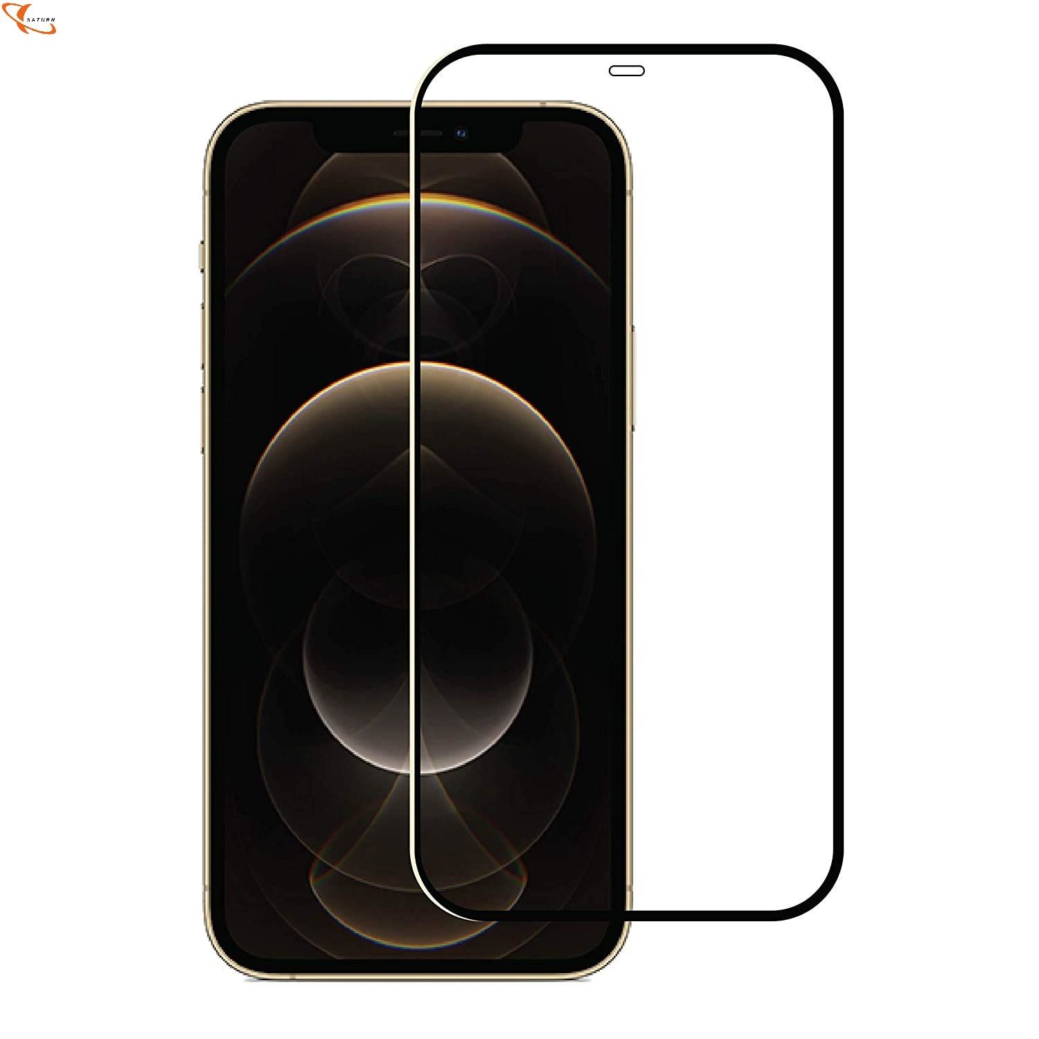 Apple_iPhone 12 pro Max Tempered  Glass Screen Protector Gorilla Transparent 6D/9D/11D-Black