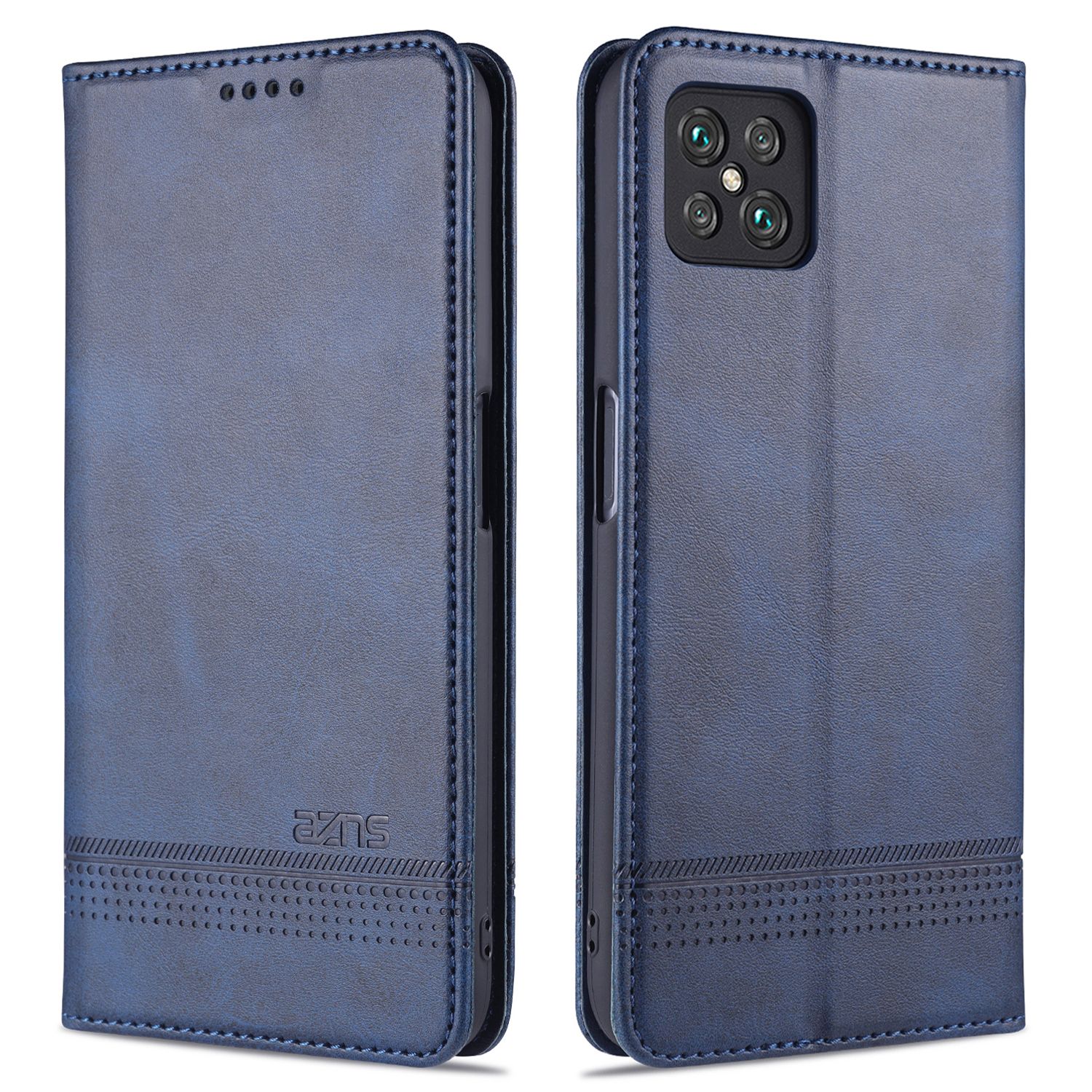 Leather Case for OPPO A92S/Reno4 Z 5G Vintage Flip Wallet Card Slots Magnetic Closure TPU Inner Stand Cover