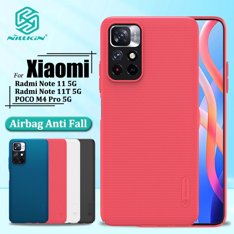 Nillkin Hard PC Case for Xiaomi Radmi Note 11 5G / Radmi Note 11T 5G / POCO M4 Pro 5G Phone Cases Luxury Frosted PC Hard Protection Back Cover