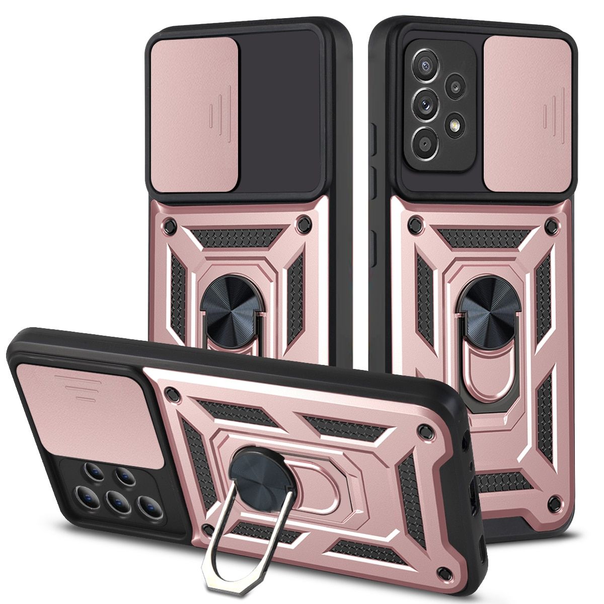for Xiaomi Redmi Note 8 Case Cover Armor Rugged Military Shockproof Magnetic Car Holder Ring Case for Xiaomi POCO X3 NFC POCO X4