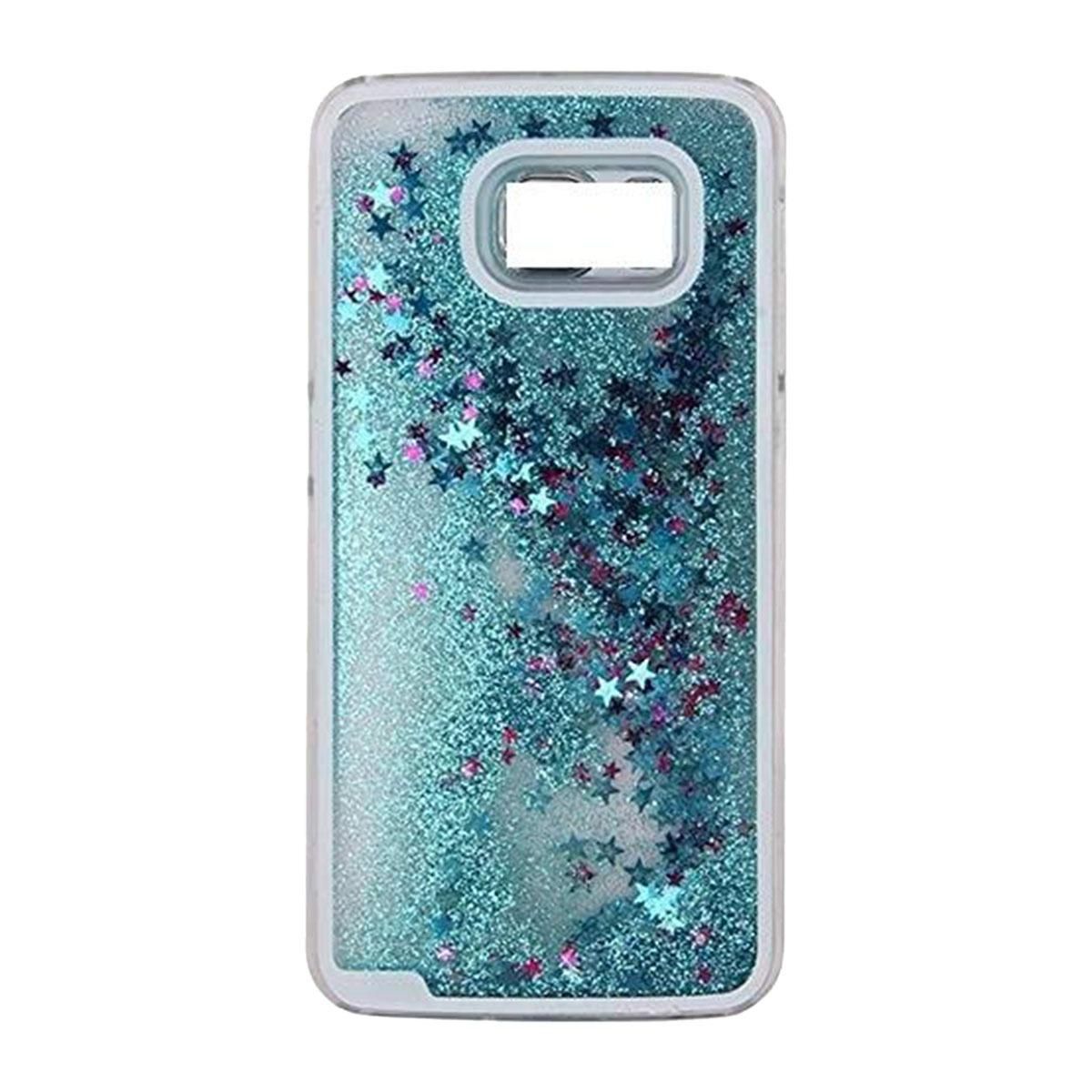 Samsung Galaxy Note 8 3D Glitter Exclusive and Ultra Thin Back Cover  -Green&Transparent