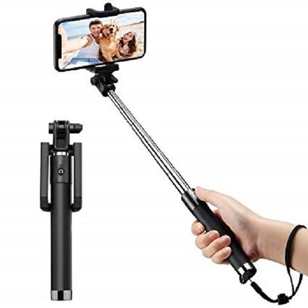 Locust Monopod Portable Pocket Selfie Stick - Black - Selfie Stick