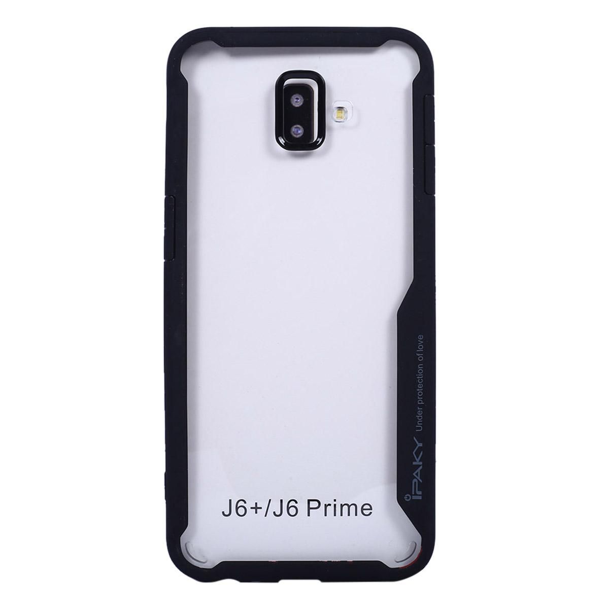 Bumper Protective Transparent Case Samsung J6 Plus/ J6 Prime - Black