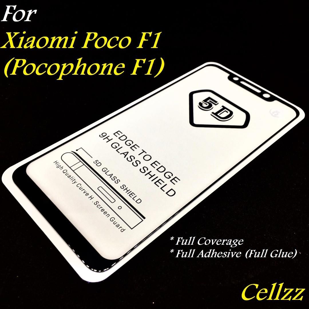 5D Tempered Glass Screen Protector for Xiaomi Poco F1 / Xiaomi Poco F1 '