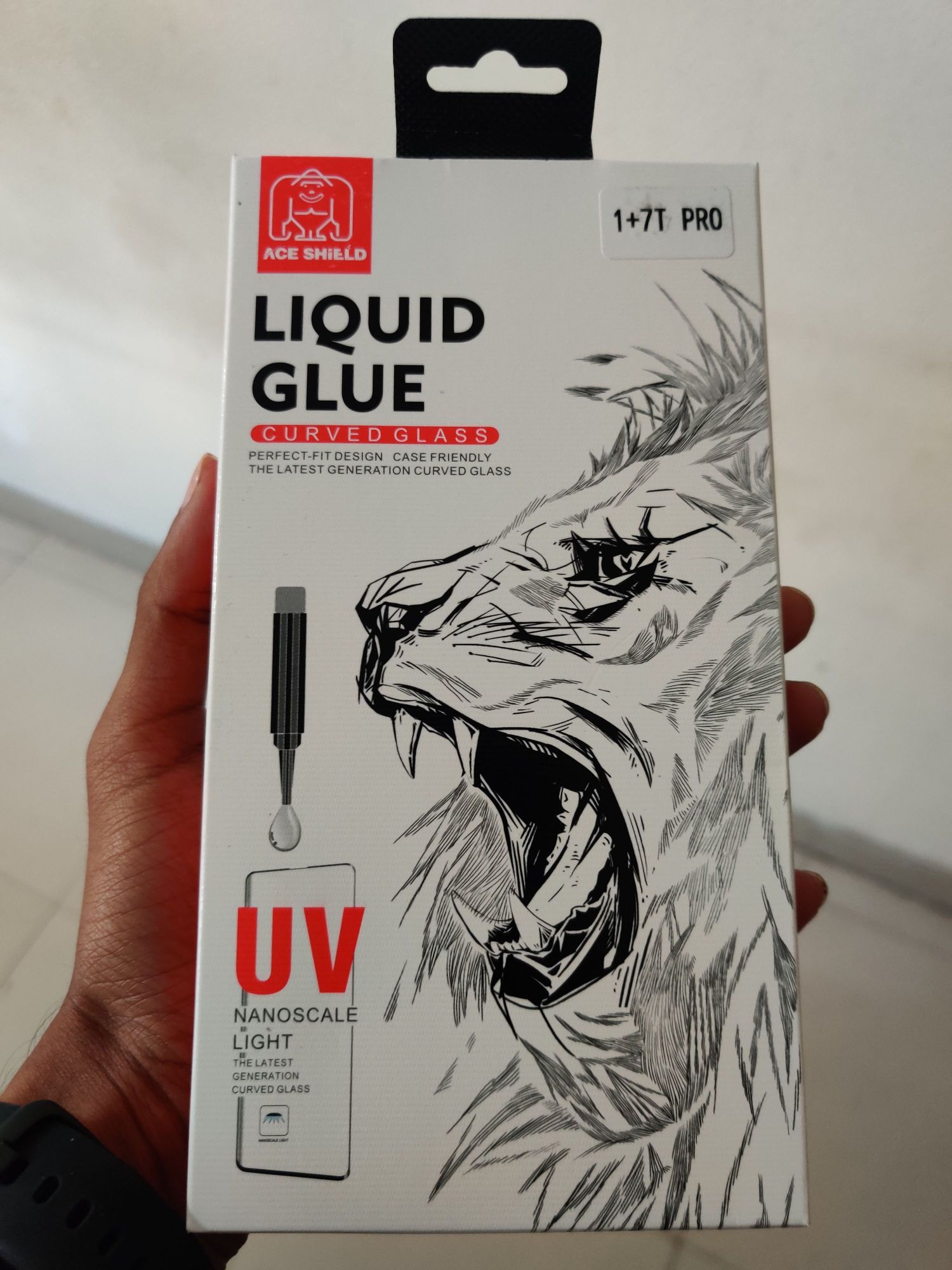OnePlus 7T Pro Ace Shield UV Curved Full Glue Screen Protector