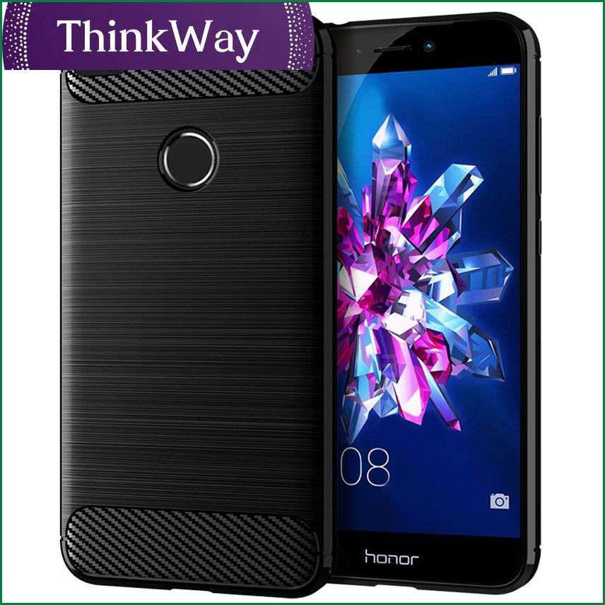 For Huawei Honor 8X 8XMAX 7X 8C 8A PLAY Back Cover Carbon Fiber Brushed Case For Honor 9 Lite 9i shockproof TPU Soft cases Coque