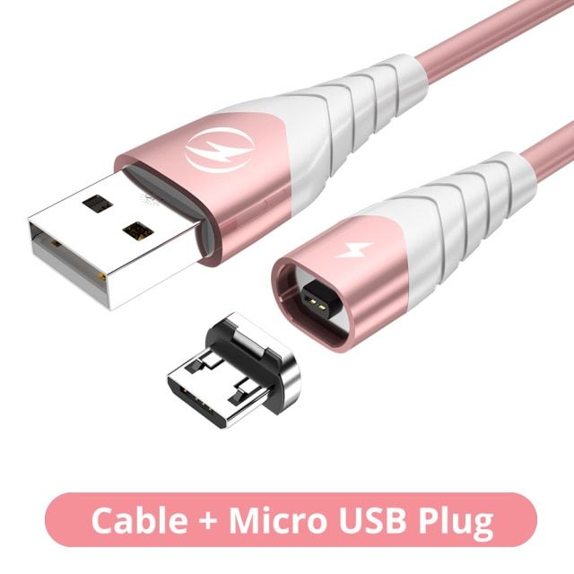 ANKNDO Magnetic Cable 3 In Usb Cable Fast Charging Cable Micro USB Type C Magnet Charger Wire For iPhone 12 Samsung Cord