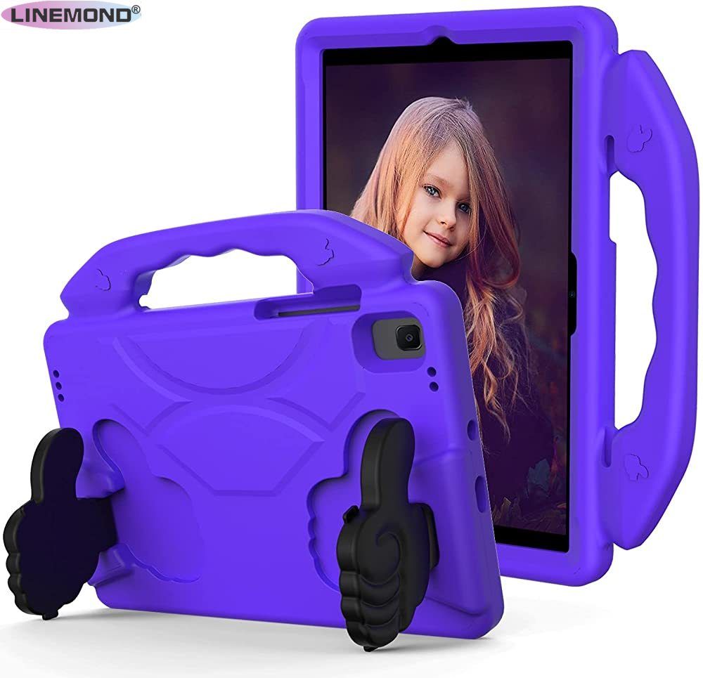 Tablet Case Cover for Samsung Galaxy TAB A7 10.4 T500 Tablet Case for Kids Shockproof Lightweight EVA Dropproof Impact Resistance Protective Handle Stand Cover Case for Tablet (Color : Purper)