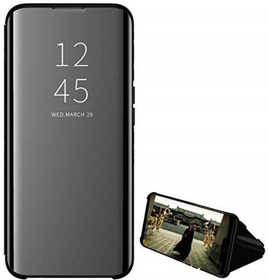 For Samsung Galaxy A50 / A50s Clear View Mirror Leather Stand Flip Cover - Phone Back Cover - Phone - Camera