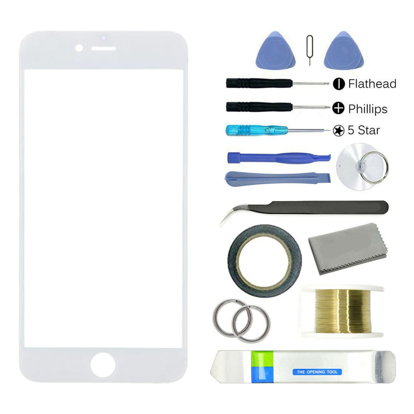 Screen Glass Lens Scratch Resistant Screen Front Glass Replement Repair Kit